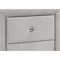 Monarch Specialties Bedroom Accent, Nightstand, End, Side, Lamp, Storage Drawer, Bedroom, Upholstered, Velvet, Grey I 5606 - alternate 2